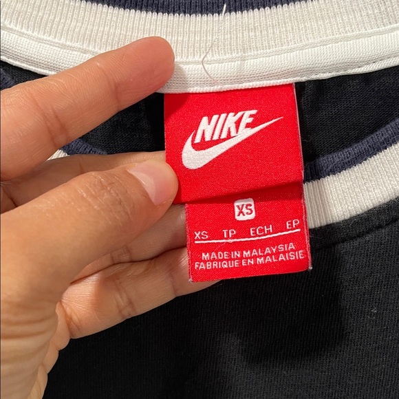 Nike Kids Black and White Sportswear Tee - Picture 2 of 5